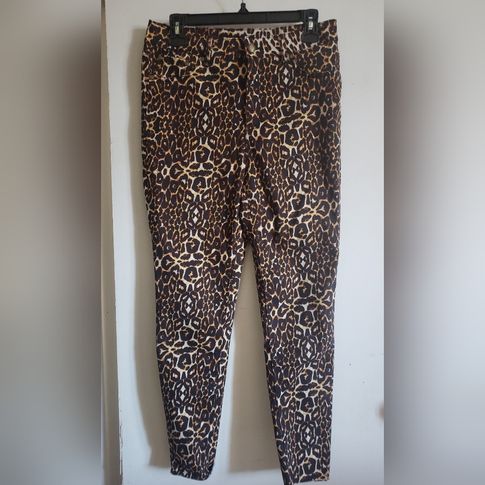 Leopard Print Skinny Jeans